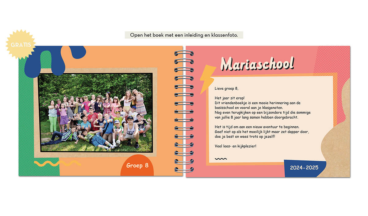 voorbeeld van de inleiding voor een vriendenboekje voor groep 8